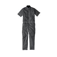 丸鬼商店 半袖ストレッチツナギ 杢グレー M 154-101-M 1枚（直送品）