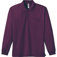トムス ドライ長袖ポロシャツ パープル M 00335-ALP-014-M 1セット(2枚)（直送品）