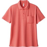 トムス ドライポロシャツ(ポケット付) ミックスレッド LL 00330-AVP-903-LL 1セット(2枚)（直送品）