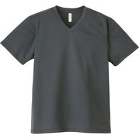 トムス ドライVネックTシャツ ダークグレー LL 00337-AVT-187-LL 1セット(2枚)（直送品）