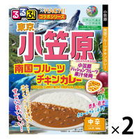 るるぶ×Hachi 東京 小笠原 南国フルーツチキンカレー 中辛 1セット（1個×2）ハチ食品 レトルト