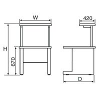 東京精密 RONDCOM71C/72A/75GB/R76A用システムラック 【EーDKーS24A】 E-DK-S24A 1個（直送品）