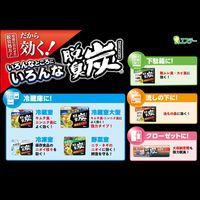 脱臭炭 冷蔵庫用 脱臭剤 置き型 キムチ・ニンニク臭にも効く 1セット（1個×3）エステー