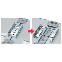 コクヨ　ガバットチューブファイル＜エコツイン＞　A4タテ　背幅伸縮型　とじ厚80または120mm　青　フーGT6120B