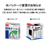 ニチバン 製本テープ（再生紙） ロールタイプ 幅35mm×10m 黒 BK-356