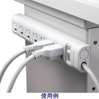 電源タップ 5m 3ピン 7個口 3P→2P変換アダプタ付 一括スイッチ マグネット付 抜け止め T-Y055DA エレコム 1個（直送品）
