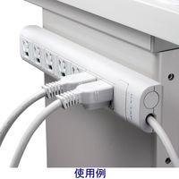 電源タップ 5m 3ピン 7個口 3P→2P変換アダプタ付 マグネット付 抜け止め T-Y055NDA エレコム 1個（直送品）