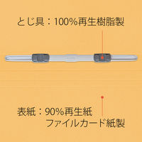 プラス エコノミーフラットファイル A4 タテ イエロー 2穴 No.021E 1パック（10冊入）（直送品）
