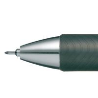 ぺんてる ゲルインクボールペン エナージェル 0.4mmニードルチップ 黒 ノック式 シルバー軸 BLN74-A 1箱（10本）