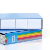 プラス 背幅伸縮PPセノバス FL-021SP BL 1セット(3冊)（直送品）