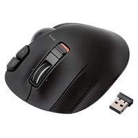 トラックボールマウス 無線 6ボタン 親指 左手用 握りやすい 手になじむ 高性能 チルト ブラック M-XT4DRBK エレコム 1個（直送品）