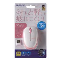 ワイヤレスマウス 無線 2.4GHz 3ボタン ブルーLED 軽量 小型 ピンク M-BL20DBPN エレコム 1個