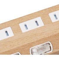 延長コード 電源タップ 3m 6個口 個別スイッチ 雷ガード ほこりシャッター オーク ECT-1330O エレコム 1個