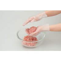 【使いきりポリエチレン手袋】 ショーワグローブ きれいな手つかいきり手袋（ポリエチレン TPE） 半透明 M 1箱（100枚入）