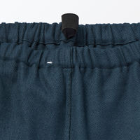 無印良品 メンズ 紳士 脇に縫い目のない フランネル長袖パジャマ 紳士Ｓ ネイビー 良品計画