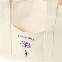 FLOWER刺繍トートバッグ コスモス LAKOLE/ラコレ