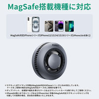 AUKEY ワイヤレス充電器 冷却機能搭載 スマホクーラー Qi2 15W グレー LC-G10-GY 1個