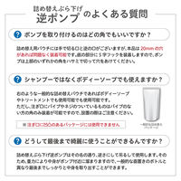 詰め替えぶら下げ 逆ポンプ ディスペンサー 吊り下げ 収納 ホワイト FINー1147 1セット（1個×3） ファイン