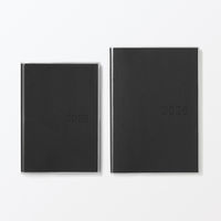 無印良品 月曜始まりバーチカルスケジュール帳 ２０２５年１２月始まり Ａ５ 黒 マンスリー ウィークリ― 良品計画