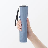 無印良品 晴雨兼用 軽量 折りたたみ傘 親骨の長さ５０ｃｍ スモーキーブルー 良品計画