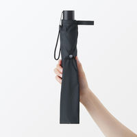 無印良品 晴雨兼用 ２通りにたためる 折りたたみ傘 親骨の長さ５５ｃｍ 黒 良品計画