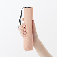 無印良品 晴雨兼用 軽量 折りたたみ傘 親骨の長さ５０ｃｍ ライトピンク 良品計画