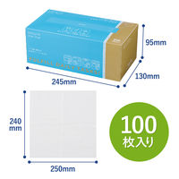 ペーパータオル 小判 パルプ シングル 100枚入 ヒビフル くり返し使える丈夫なペーパータオル 箱タイプ 1セット（1箱（100枚入）×30）コクヨ