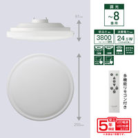 ドウシシャ LEDコンパクトシーリングラ イトVits 調光 8畳 V25R-A08DX 1台