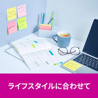 スリーエム(3M) ポストイット ふせん 付箋 強粘着 75mm×25mm マルチカラー4 1箱（24冊入） 5001SS-MC-4N