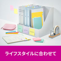 スリーエム(3M) ポストイット ふせん 付箋 強粘着 ノート 75mm×50mm マルチカラー5 1ケース（4冊入） 656SS-MC-5N