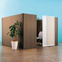 トーカイスクリーン MSパネル ブラックフレーム 幅700×高さ1200mm ミディアムウッド MSWB-1207Mw 1枚（取寄品）