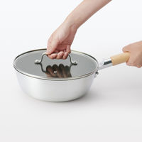 無印良品 中が見えやすい 強化ガラス蓋 直径24cm対応 良品計画