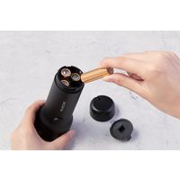 懐中電灯 LEDライト 4段階光量調節 電池式 防水・防塵 IP44 スマホ充電 ブラック DE-KD05BK エレコム 1個