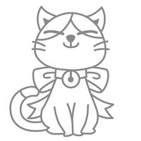 ヤマト グラスデコ オーナメントプレートパック ねこ GDP-C1 1セット(5個)