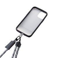 スマホ ストラップホルダー シート ケーブル穴用 1口タイプ 2枚入り クリア P-STHD1CR エレコム 1個（直送品）