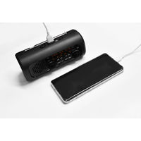 防災ラジオライト ドリテック さすだけ充電ラジオライト3 ブラック PR-323RBK 1台