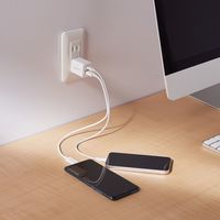 USB充電器 タイプC PD 20W USB-C USB-A 各1ポート コンパクト ホワイト EC-AC22WH エレコム 1個（直送品）
