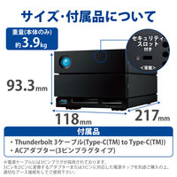 HDD 外付け 16TB 据え置き 5年保証 2big Dock RAID対応 STLG16000400 Lacie 1個（直送品）
