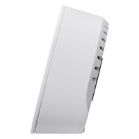 タニタ 温湿度計 時計 温度 湿度 デジタル 卓上 マグネット ホワイト TT-585-WH 5個