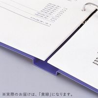 リヒトラブ リングファイル A4タテ 背幅27mm 黄緑 F867U-6 1セット（10冊入）