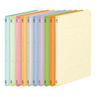 プラス 背補強フラットファイル バイオレット A4タテ 79432 1箱（100冊：10冊入×10袋）