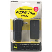USBハブ USB-A×4ポート USB3.0 ACアダプタ付 黒 U3H-A408SBK エレコム 1個（直送品）