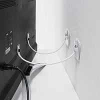 耐震 ゴムベルト テレビ 転倒防止 震度7対応 ～75V型 2本入り VESA取付 ホワイト TS-007 エレコム 1個