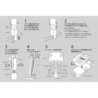 アスカ テレホンスタンド フレックス ハイタイプ 幅200×奥行373×高さ577mm TS9802 1箱（8台入）