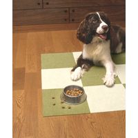 サンコー ペット用撥水タイルマット 同色40枚入り グリーン KP-55 1パック