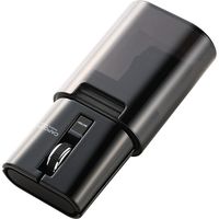 Bluetoothマウス 無線 ワイヤレス 静音マウス クリップ付 充電式 3ボタン 黒 M-FCC2BRSBK エレコム 1個