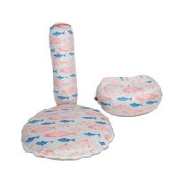 ソフト 正座クッション さかな 1個 FUJIEI エクサイズ カバー付き まくら 足置き 姿勢矯正 背筋が伸びる 動物柄 かわいい