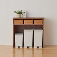 無印良品 再生ポリプロピレン入り ペダル式ダストボックス 両開きフタ付き 小 20/30L袋用 良品計画