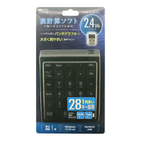 ナカバヤシ 2.4GHz接続ワイヤレステンキー TEN24G03/BK 1個