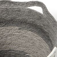 トライカラーバスケット（M） ダークグレー LAKOLE/ラコレ